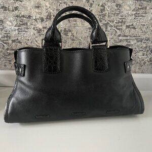 VBH "VAGABOND" LEATHER CROCODILE COMBO HANDBAG SATCHEL CARRY ON